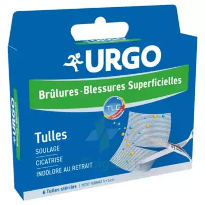 Urgo Brûlures - Blessures Superficielles Tulles Petit Format 5x5cm B/6 à Labarthe-sur-Lèze